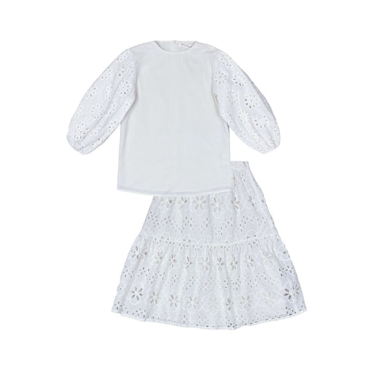 Vanilla Eyelet Teen Set