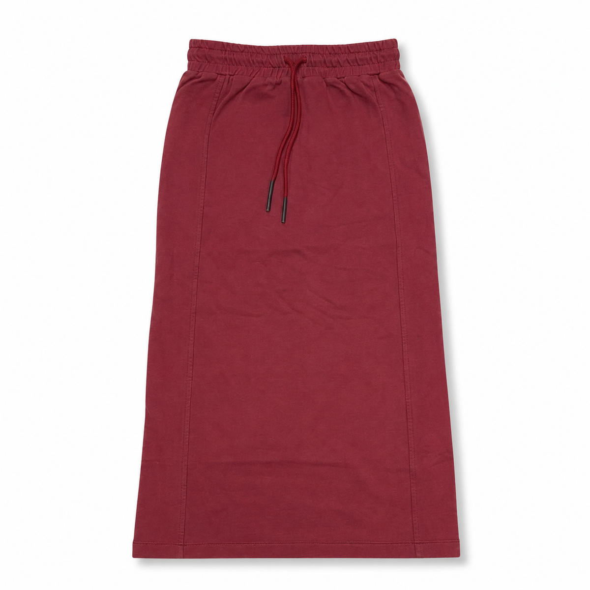 Plum Fringe Midi Skirt