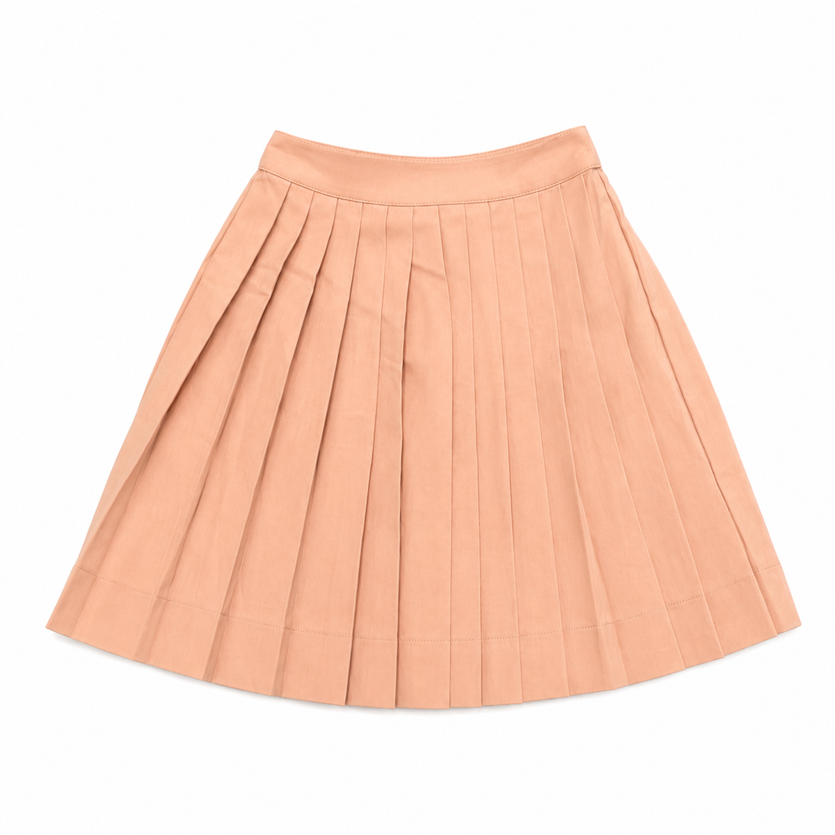 Apricot Pleated Skirt