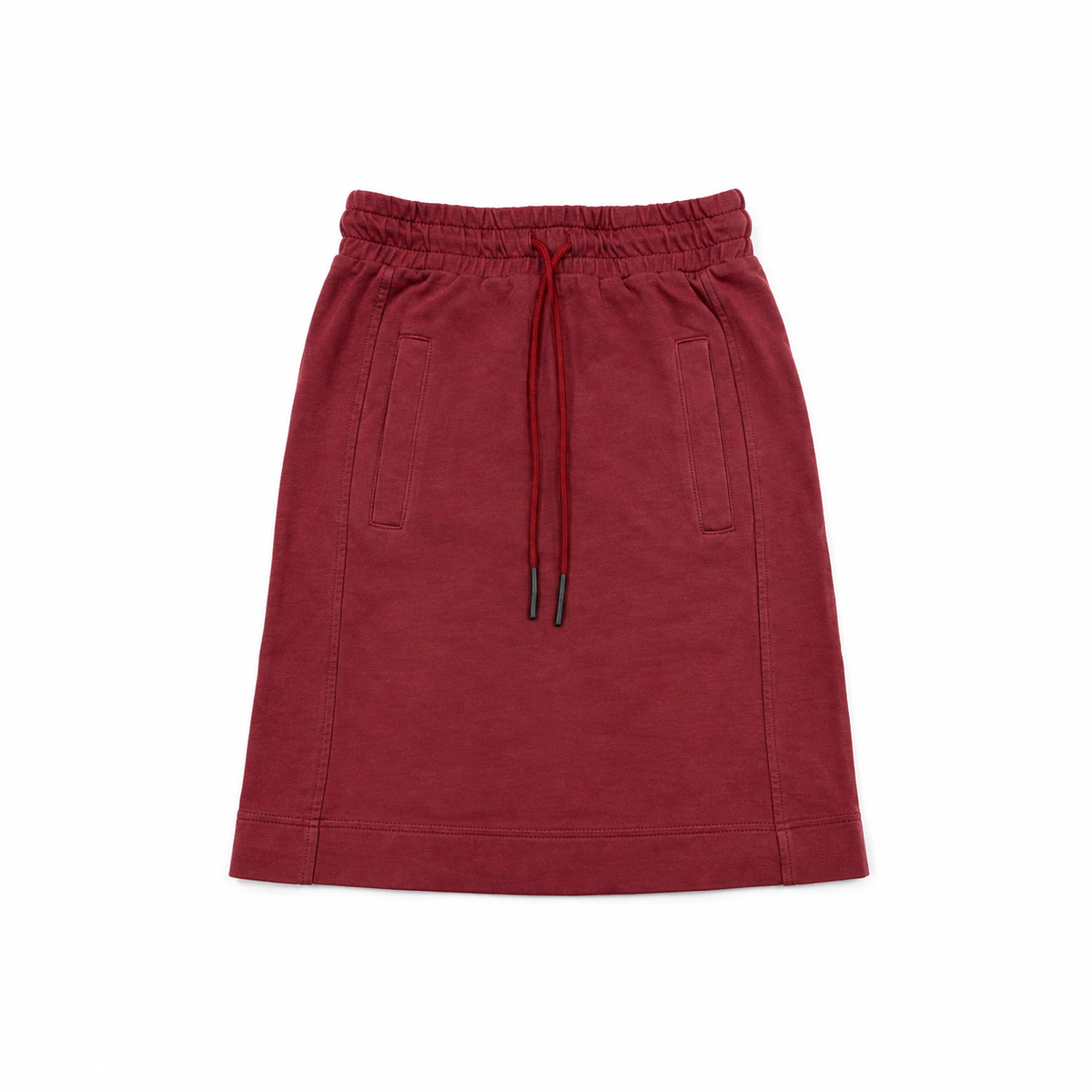 Plum Fringe Short Skirt