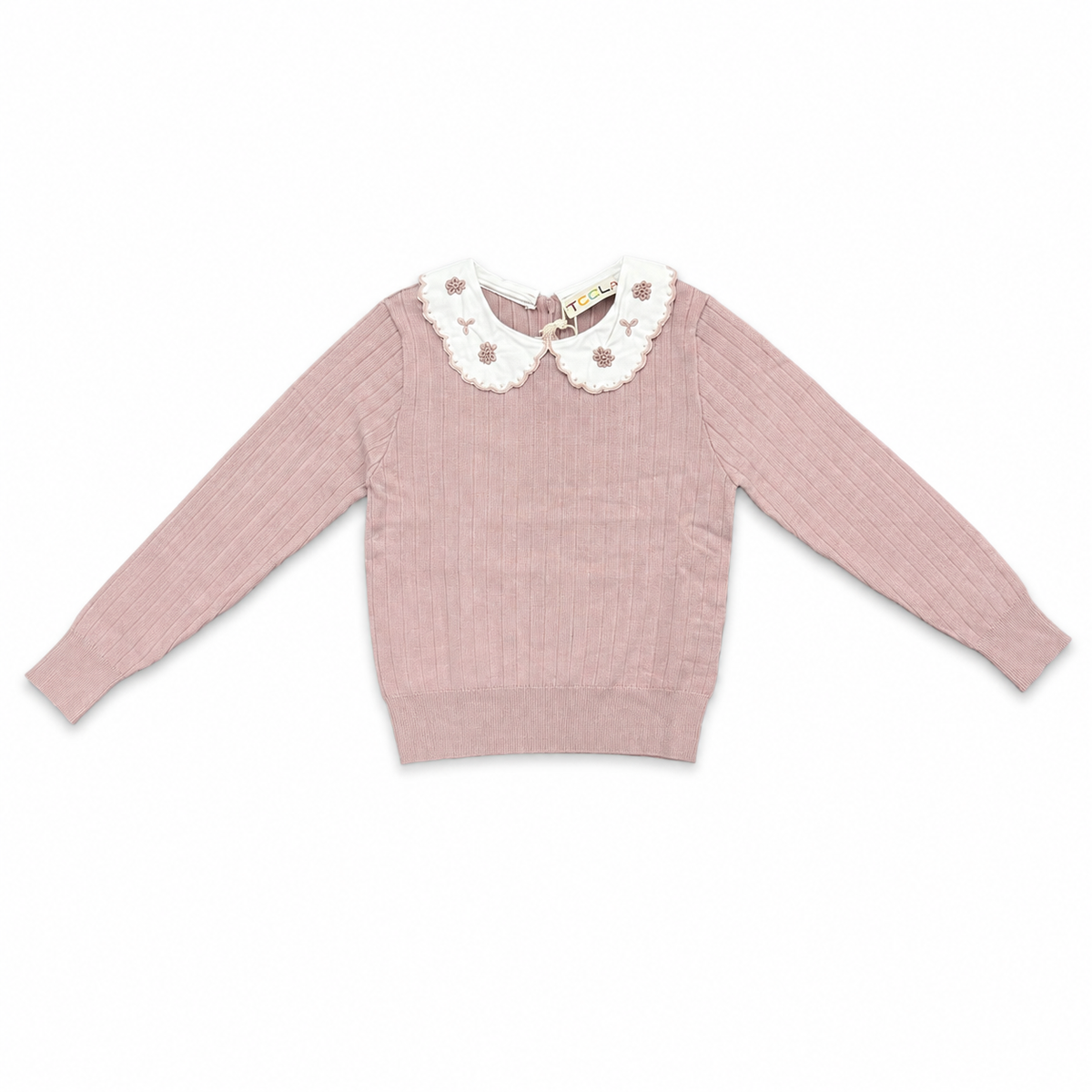 Mauve Collared Knit Top