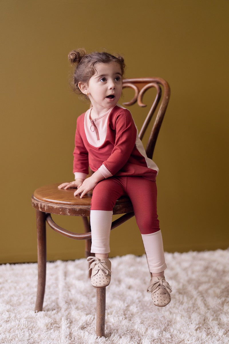 Rosewood Colorblock Zip Set