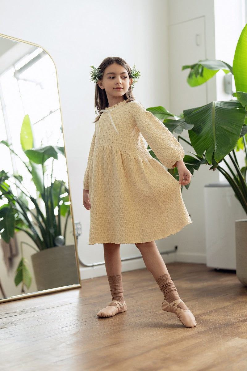 ecru Pointelle Dress