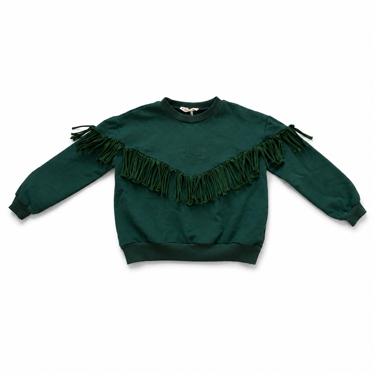 Green Fringe Sweatshirt