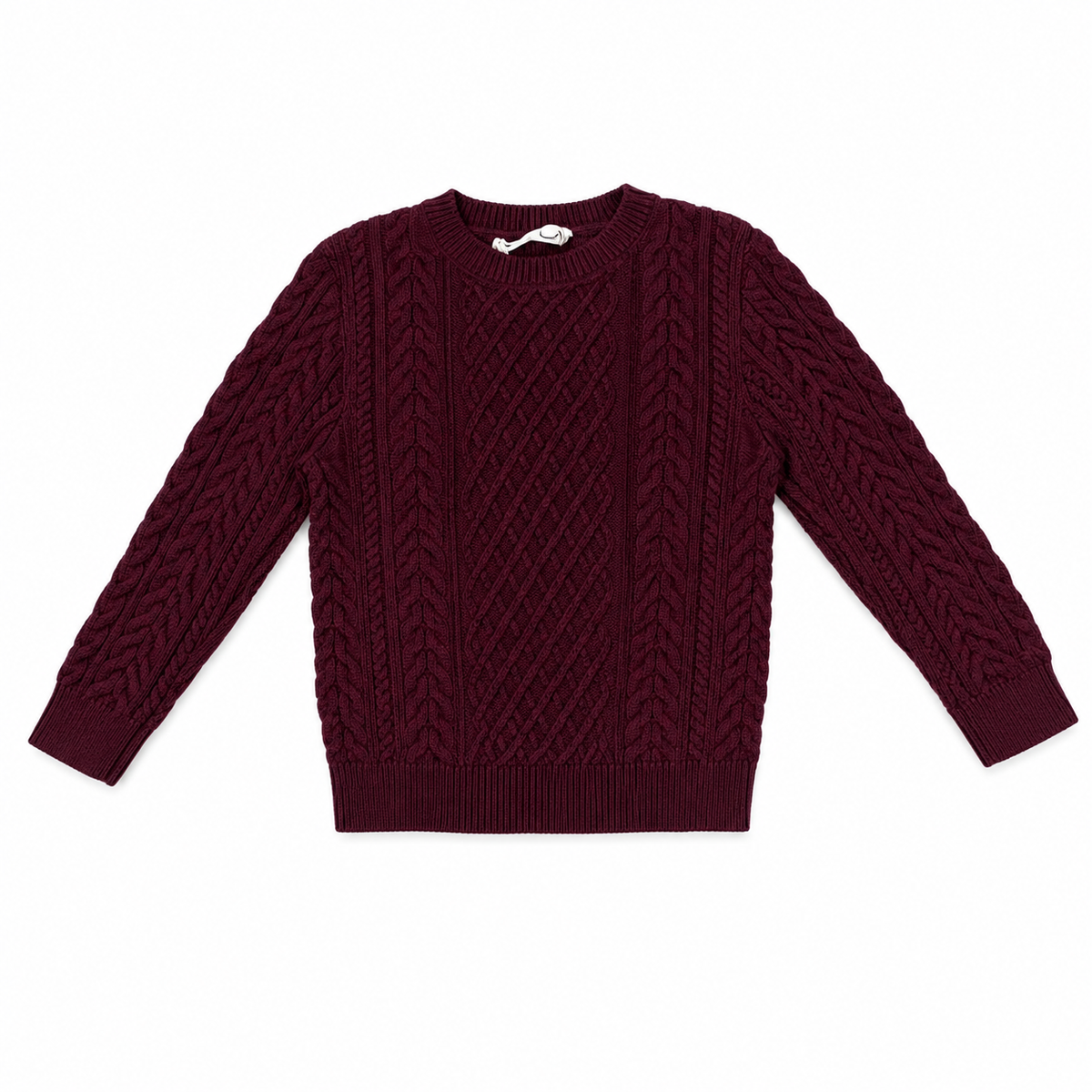 Burgundy Interlock Sweater