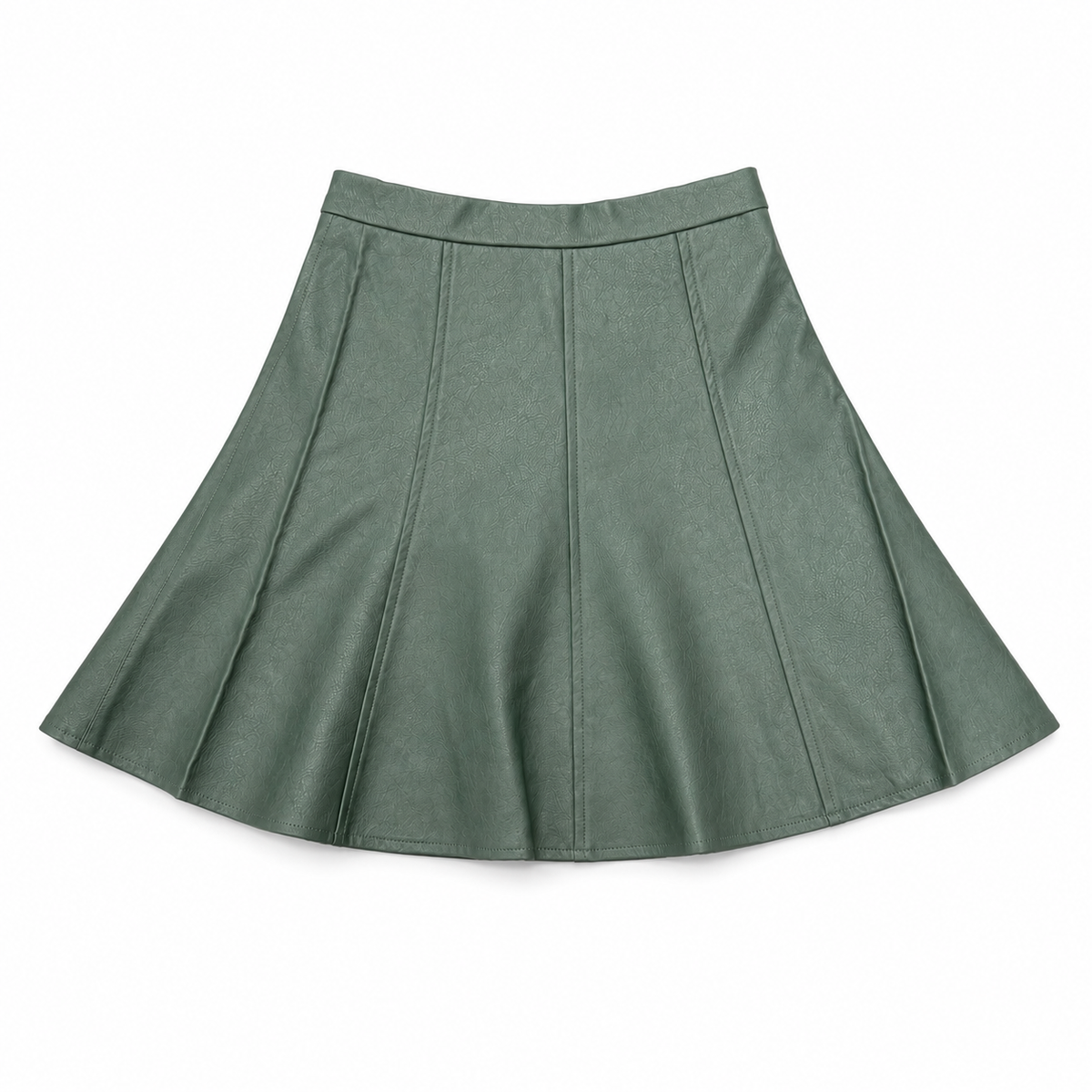 Basil Leather Skirt