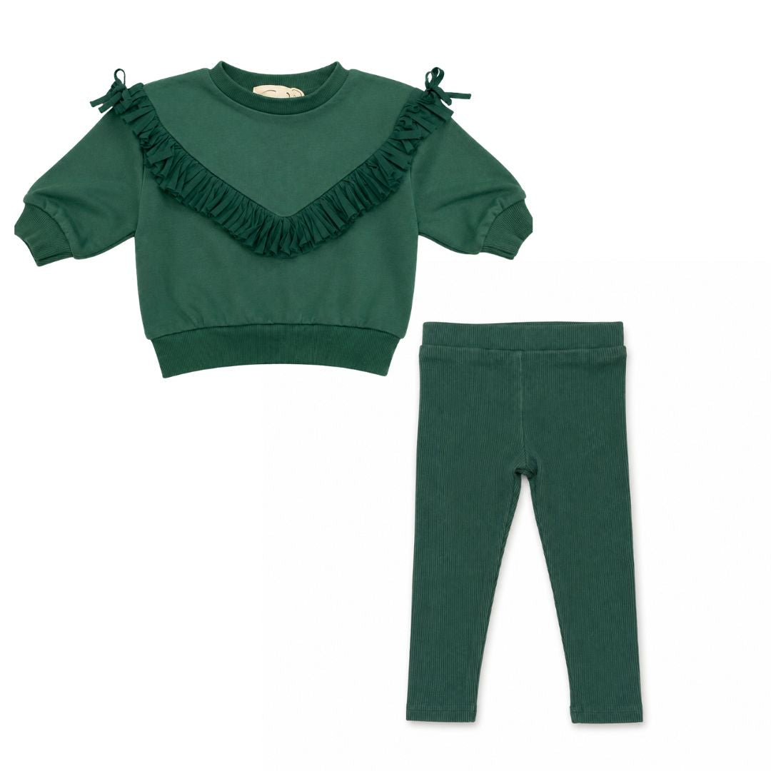 Green Fringe Set