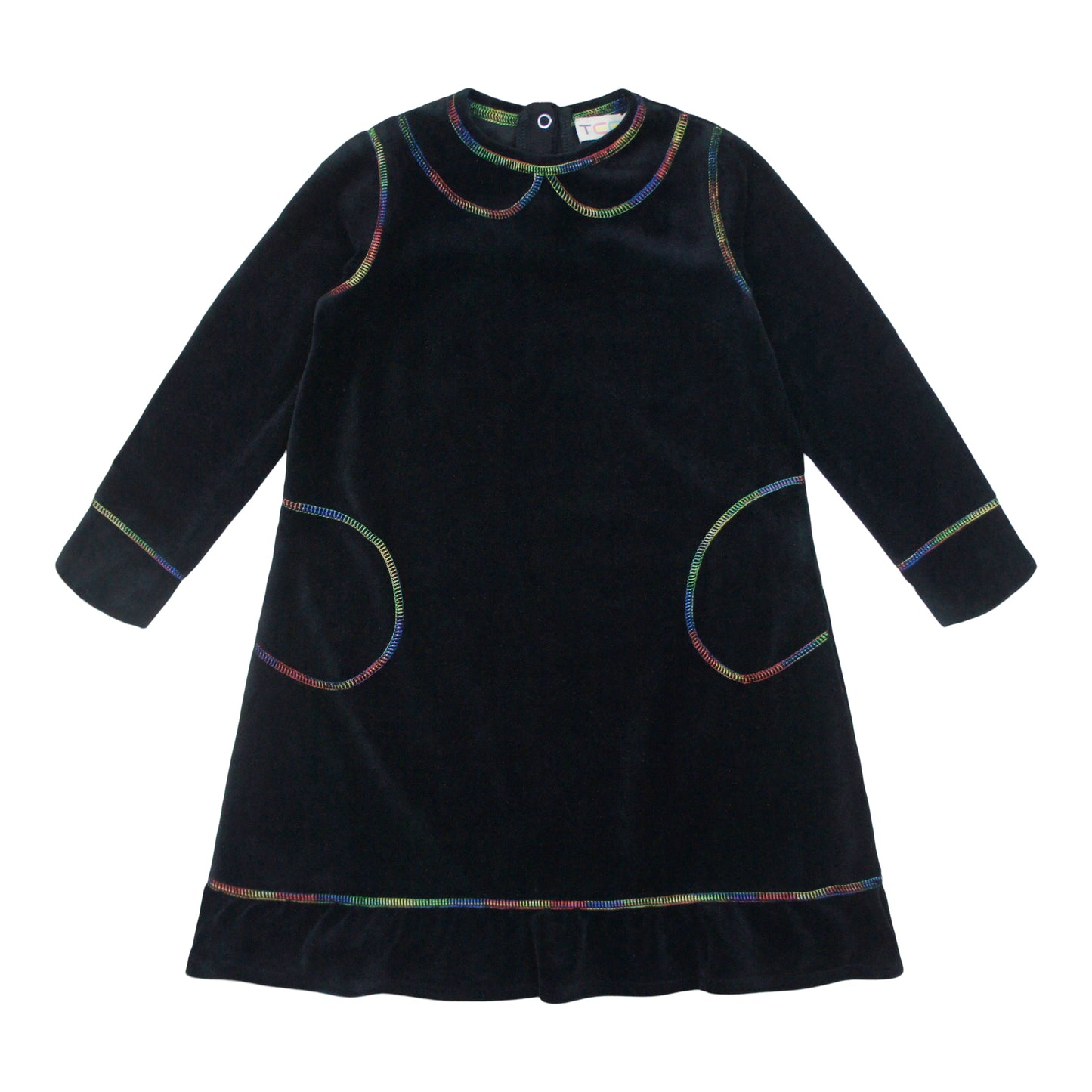 Black zig zag stitch nightgown