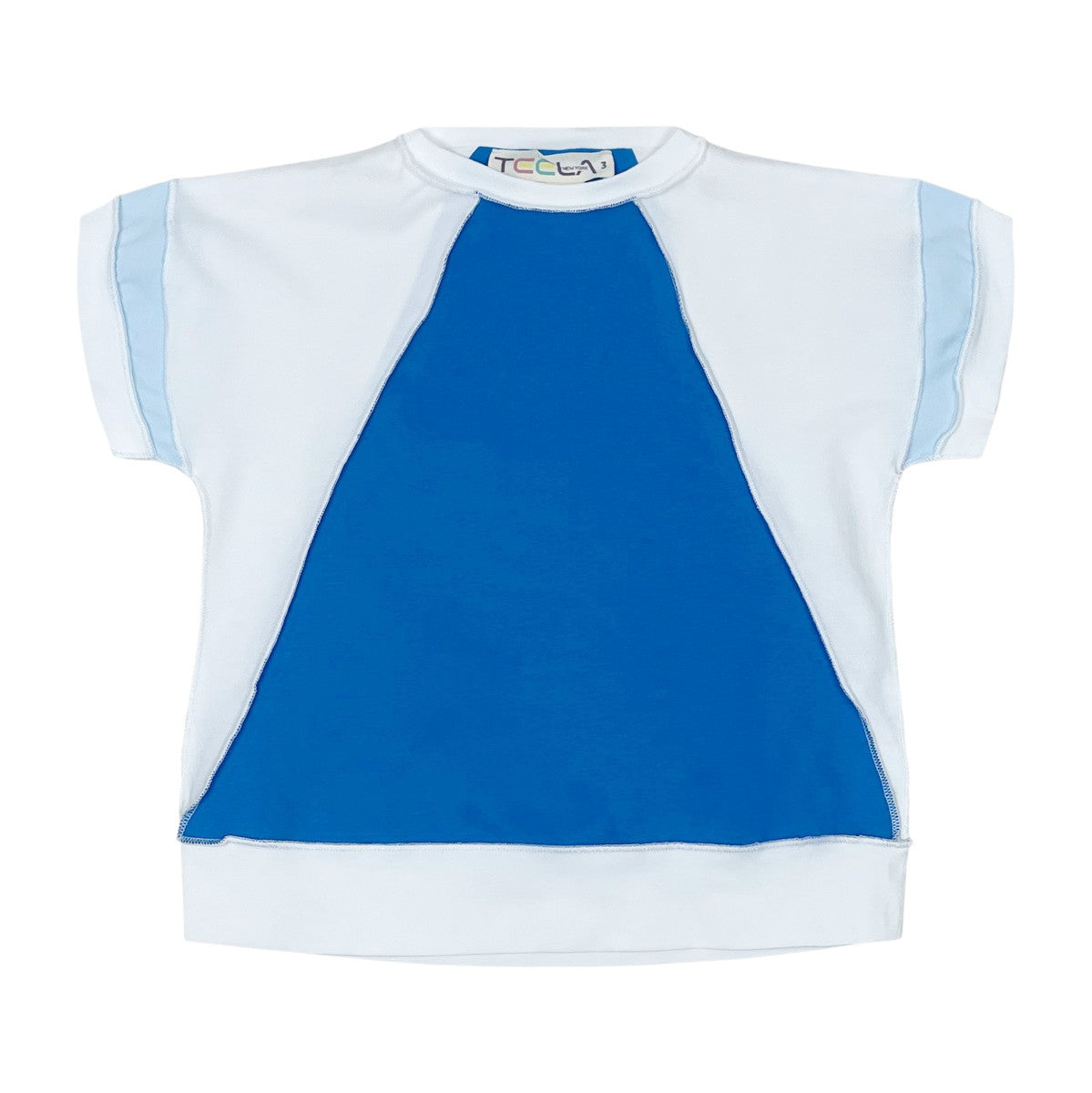 Blue Colorblock Boys Top