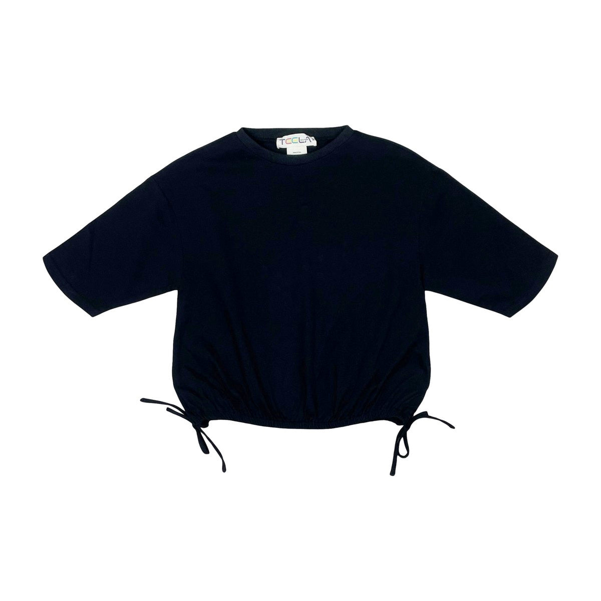 Black Solid Girls Top