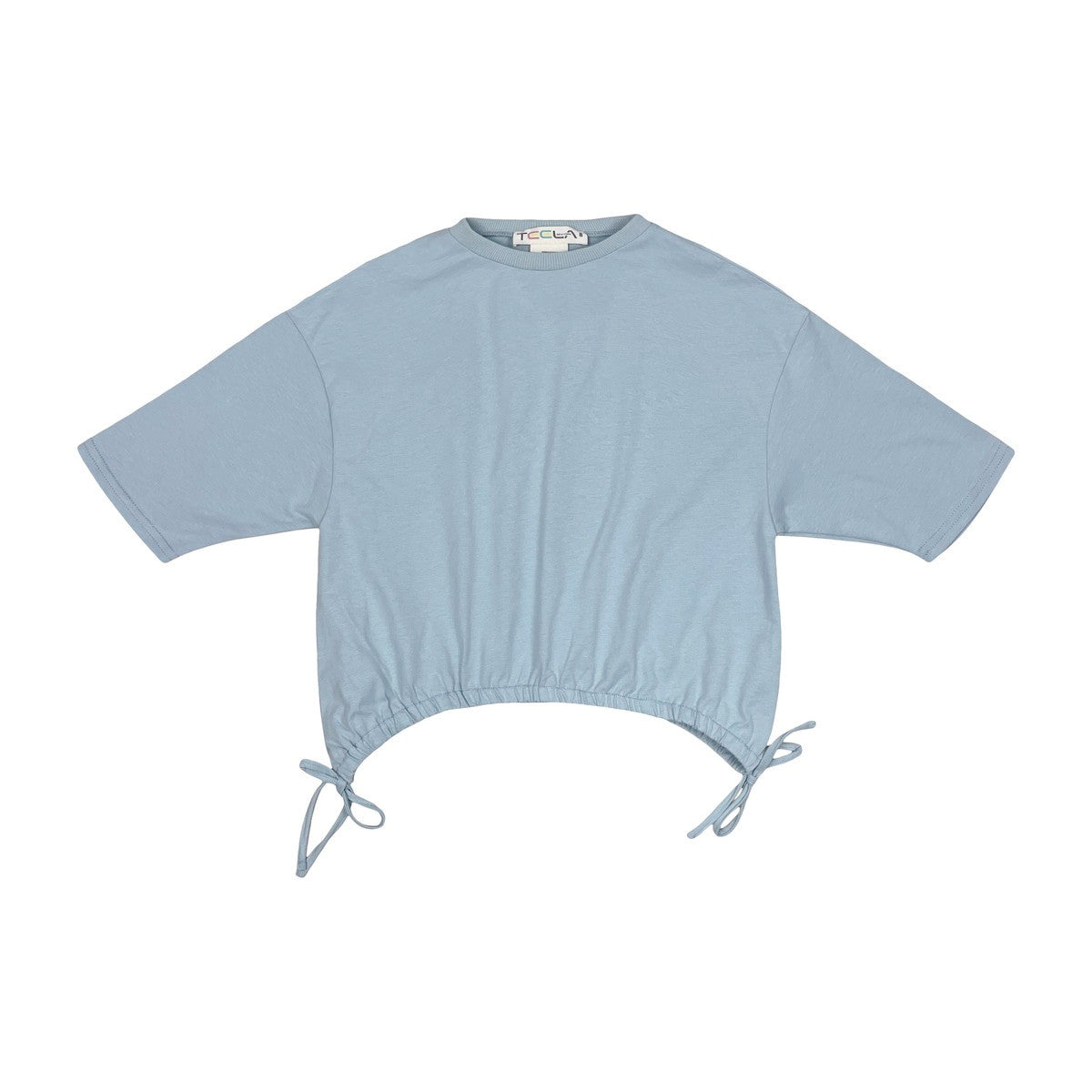 Blue Solid Girls Top