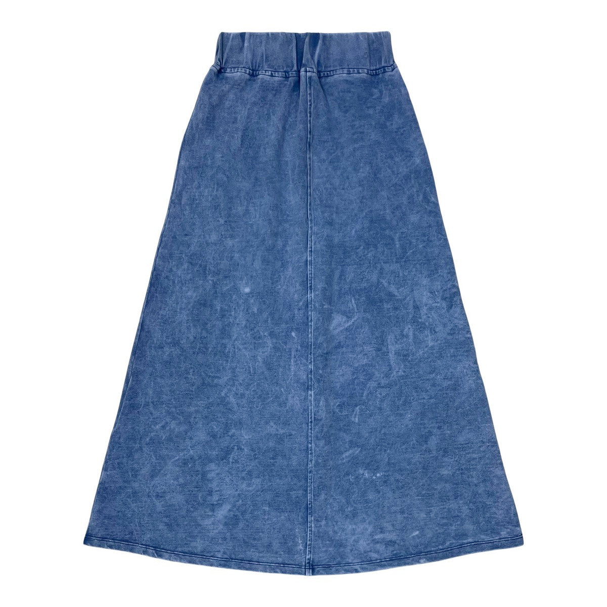 Blue Mineral Wash Maxi Skirt