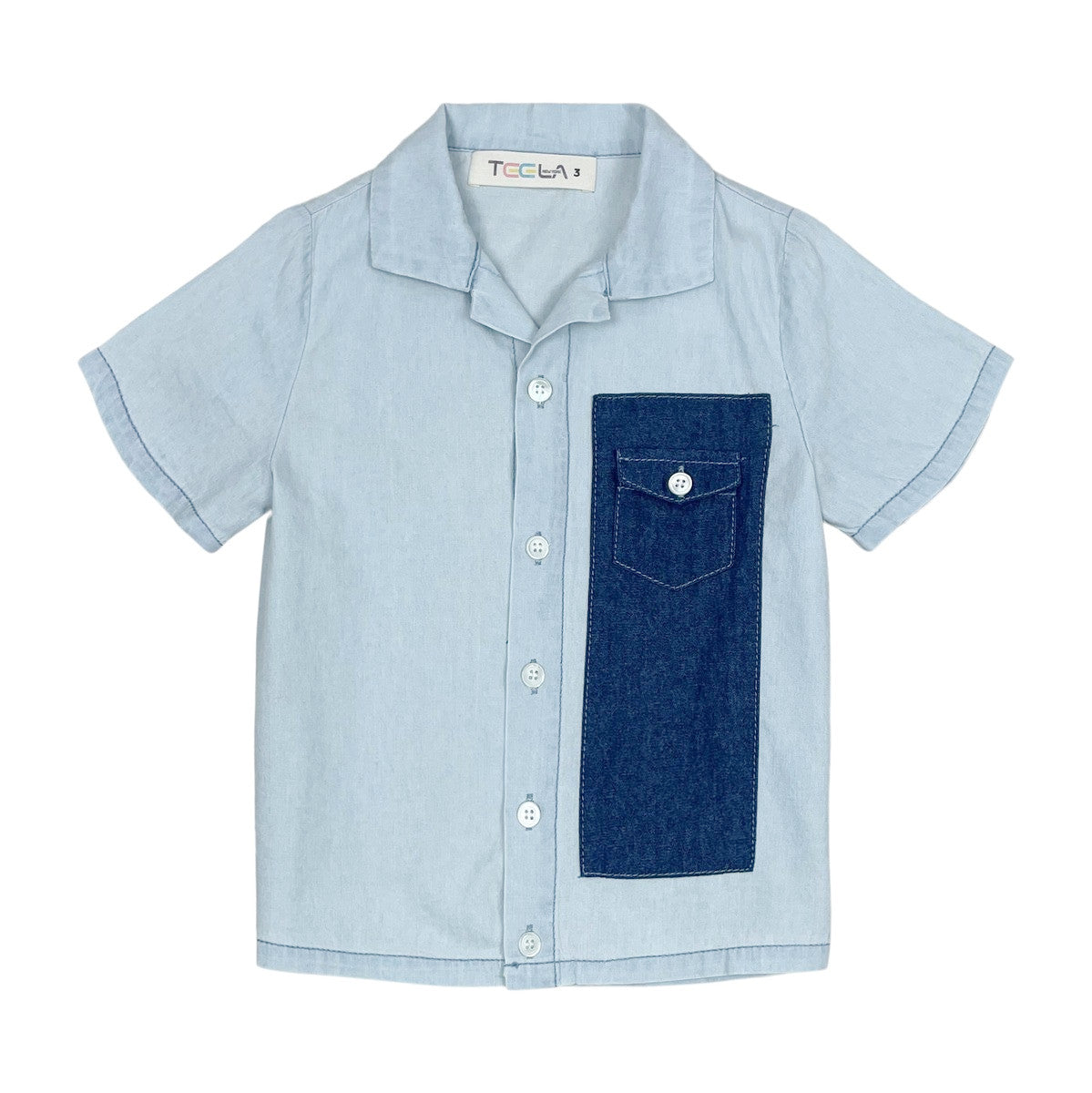 Light Denim Heart Denim Boys Top