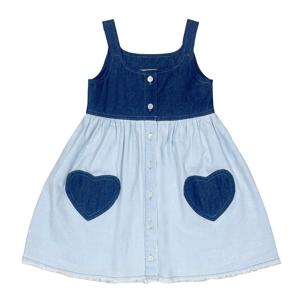 Light Denim Heart Denim Jumper