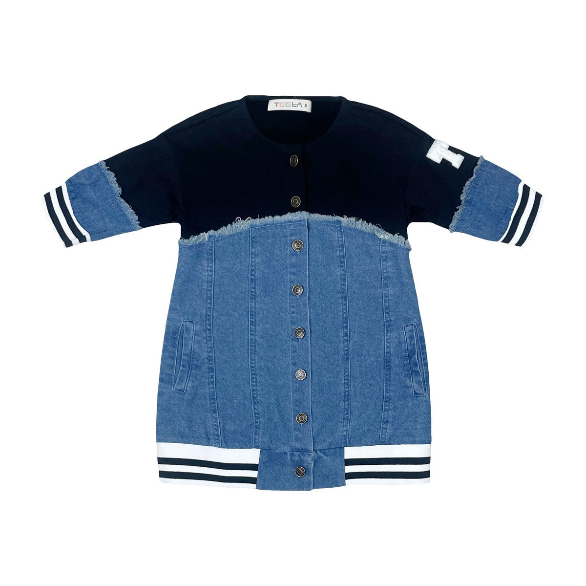 Denim Varsity Deim Dress