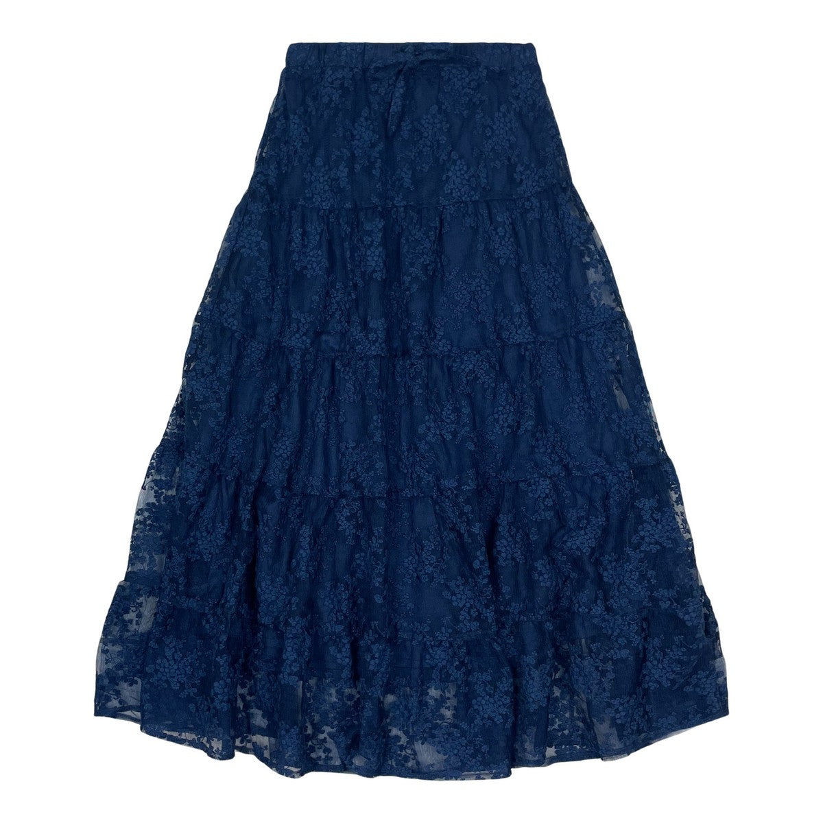 Blue Navy Mesh Skirt