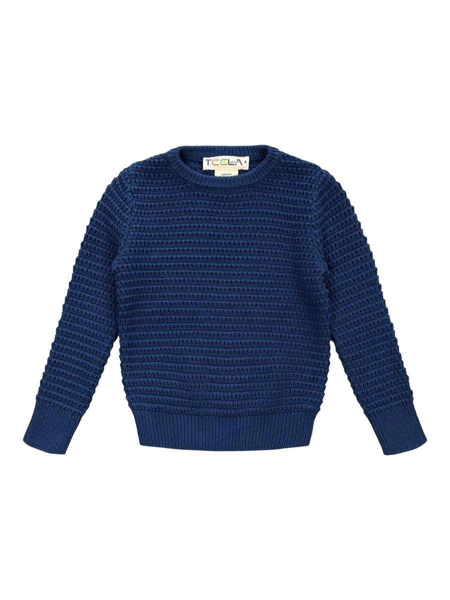 Off Navy Weave Sweater