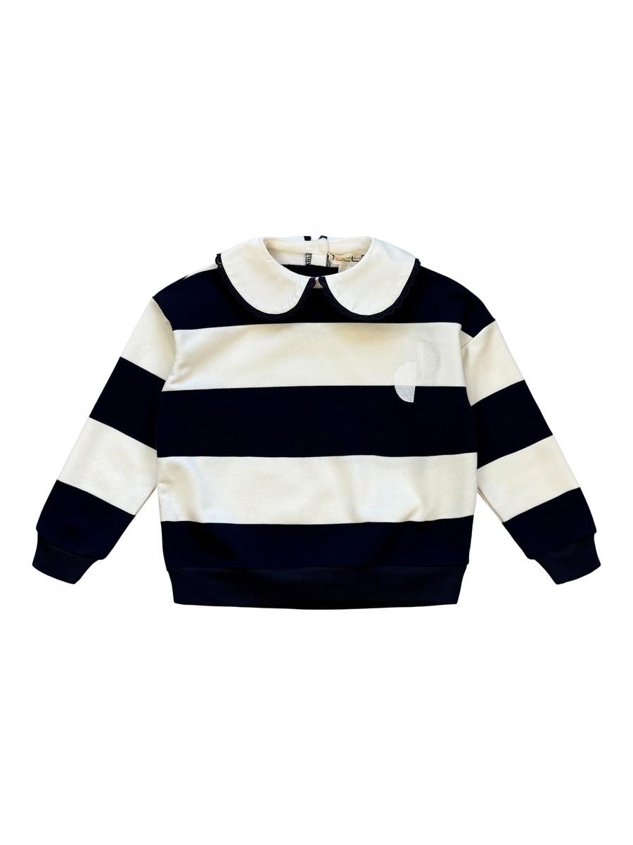 Navy Stripe Girl Top