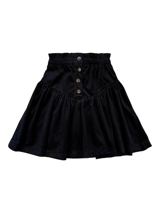 Black Corduroy Skirt