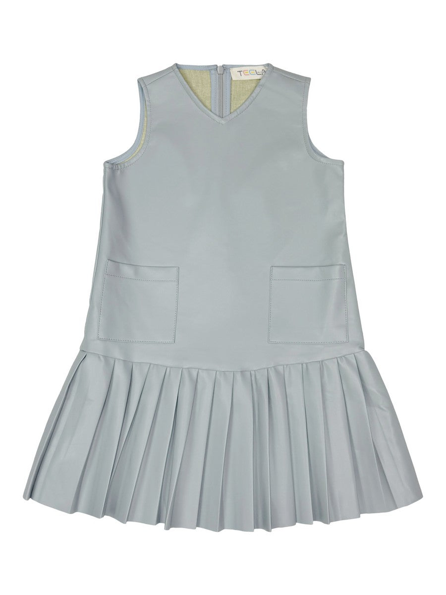 Powder Blue Leather Jumpee