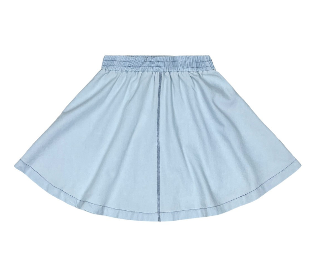 Chambray Denim Circle Skirt