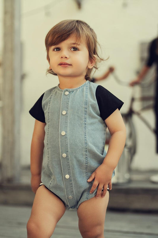 Denim Varsity Deim Baby Boy