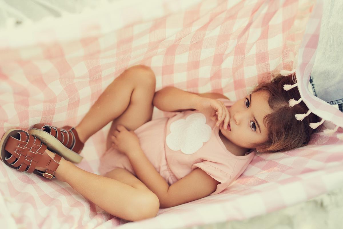 Pink Crochet Baby Romper