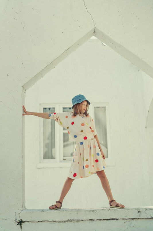 Cream Starburst Skirt