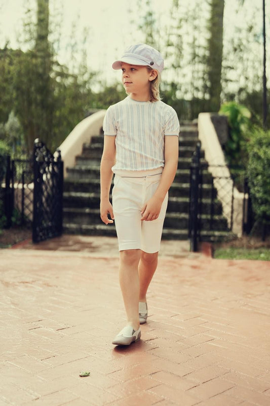 Blue Boys Knit Sweater Stripe