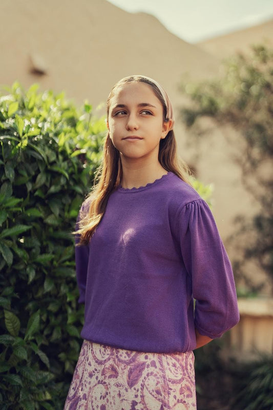 Purple Paisley Blouse