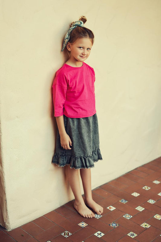 Hot Pink Box Girls Tshirt