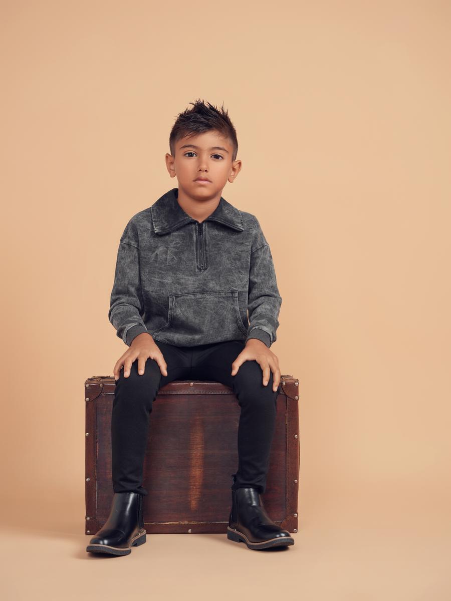 Black Mineral Boy Top