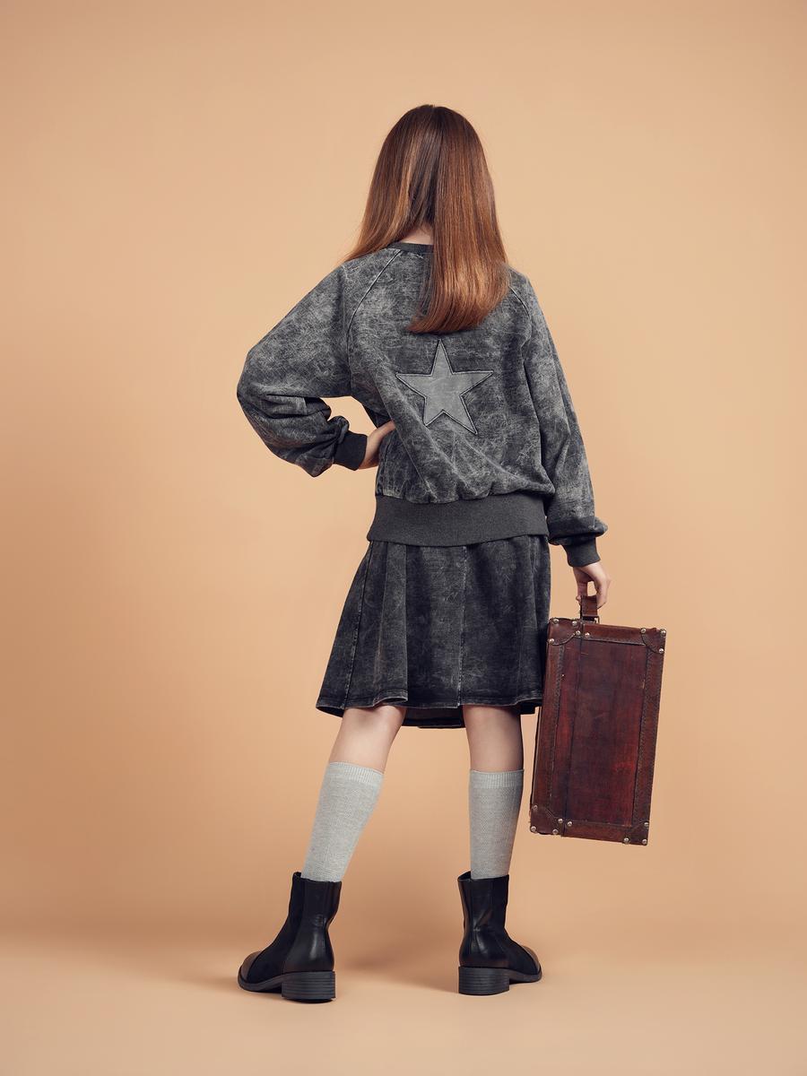 Black Mineral Girl Top
