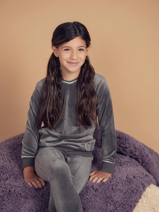 Grey Velour Set