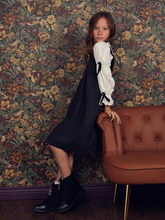 Black Brocade Jumper