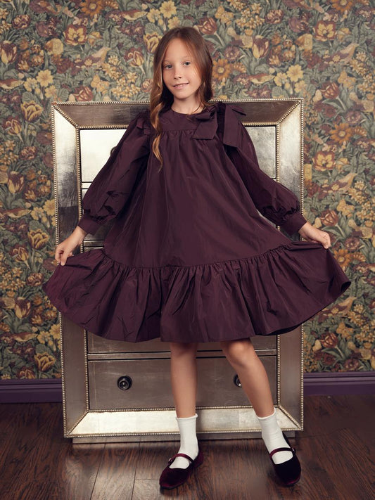 Plum Magnolia Dress