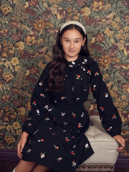 Black Embroidered Set