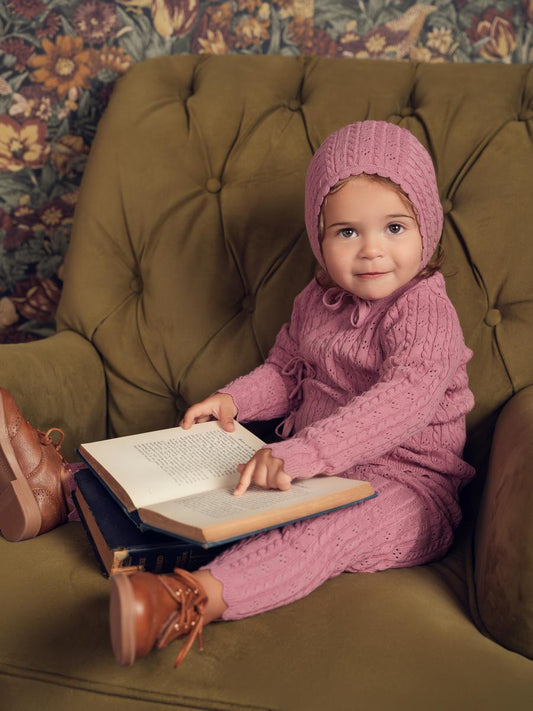 Orchid Girl Side Knit Set