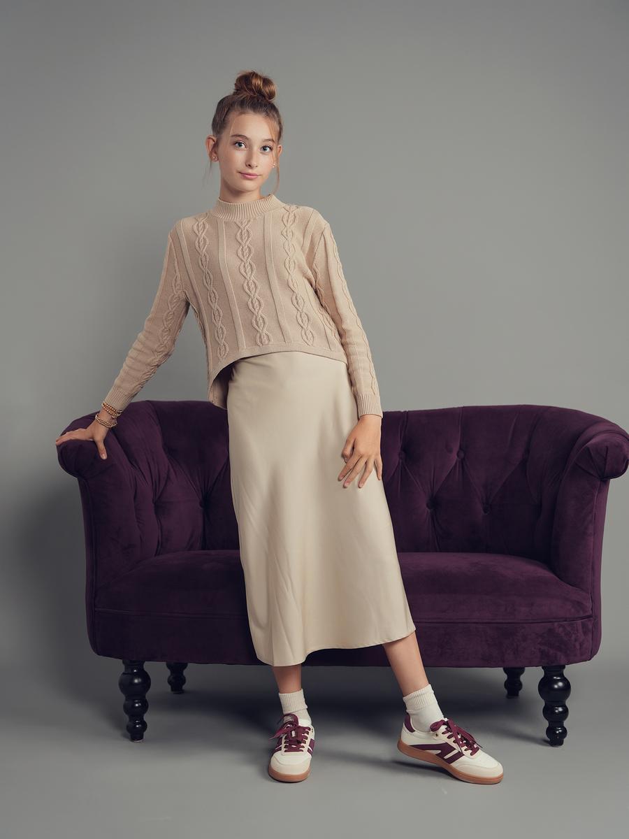 Oat Cable Sweater