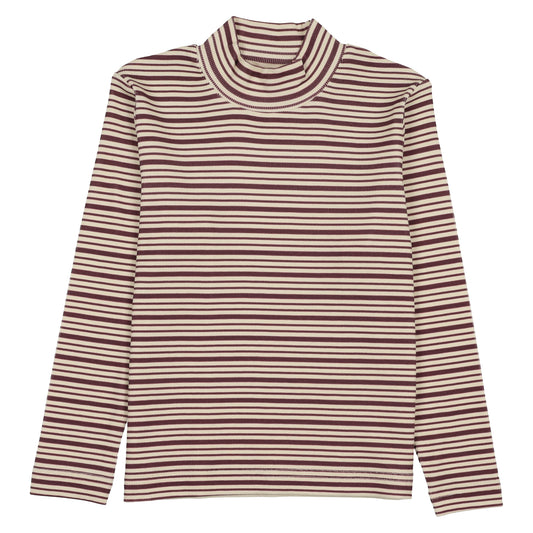 Brick Stripe Mock Neck