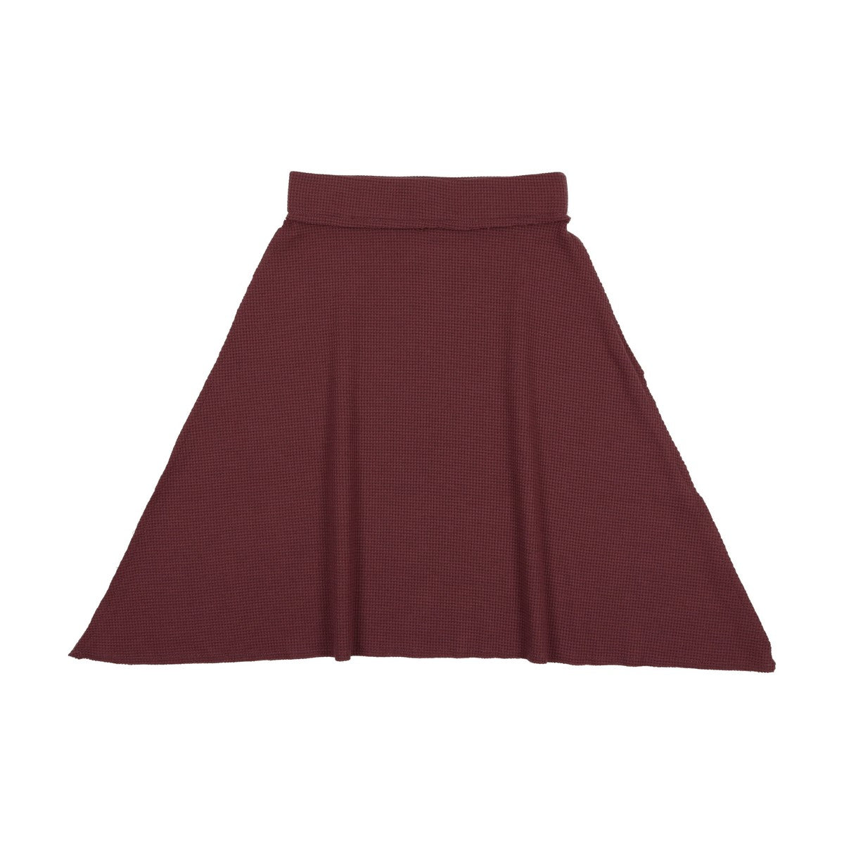 Eggplant Waffle Assymetrical Skirt