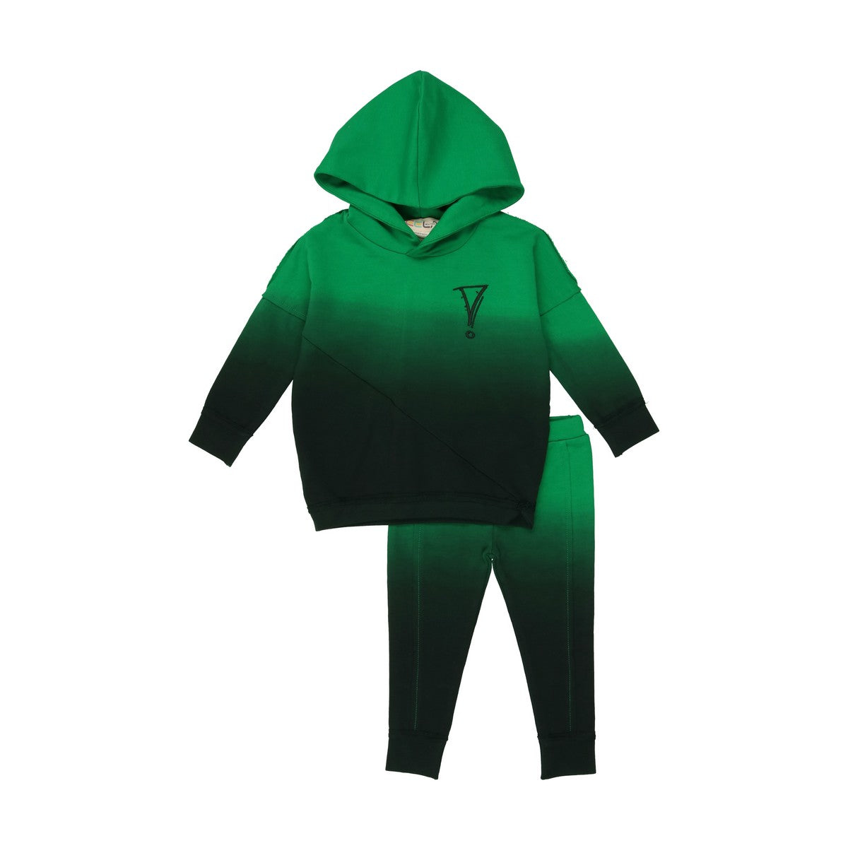 Green Ombre Print baby set