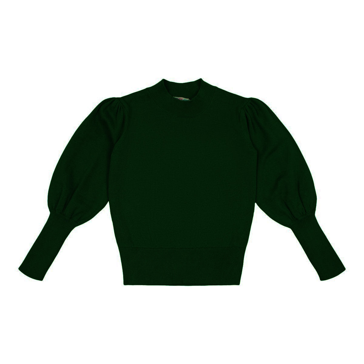 Black Puff Sleeve Sweater