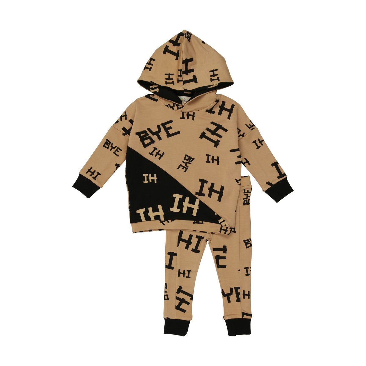 Hi/Bye Exposed Seams Baby Set