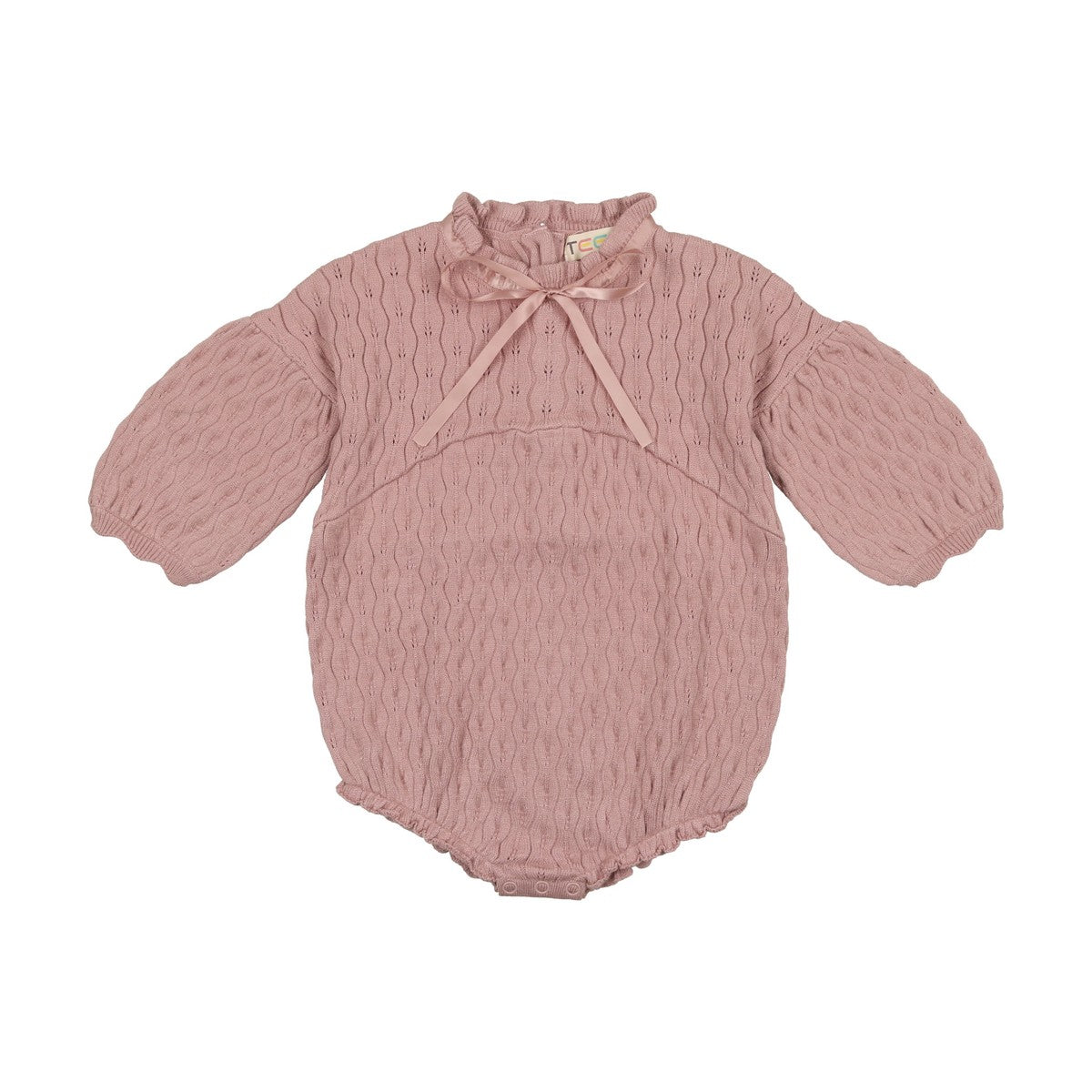 mauve Pointelle Romper
