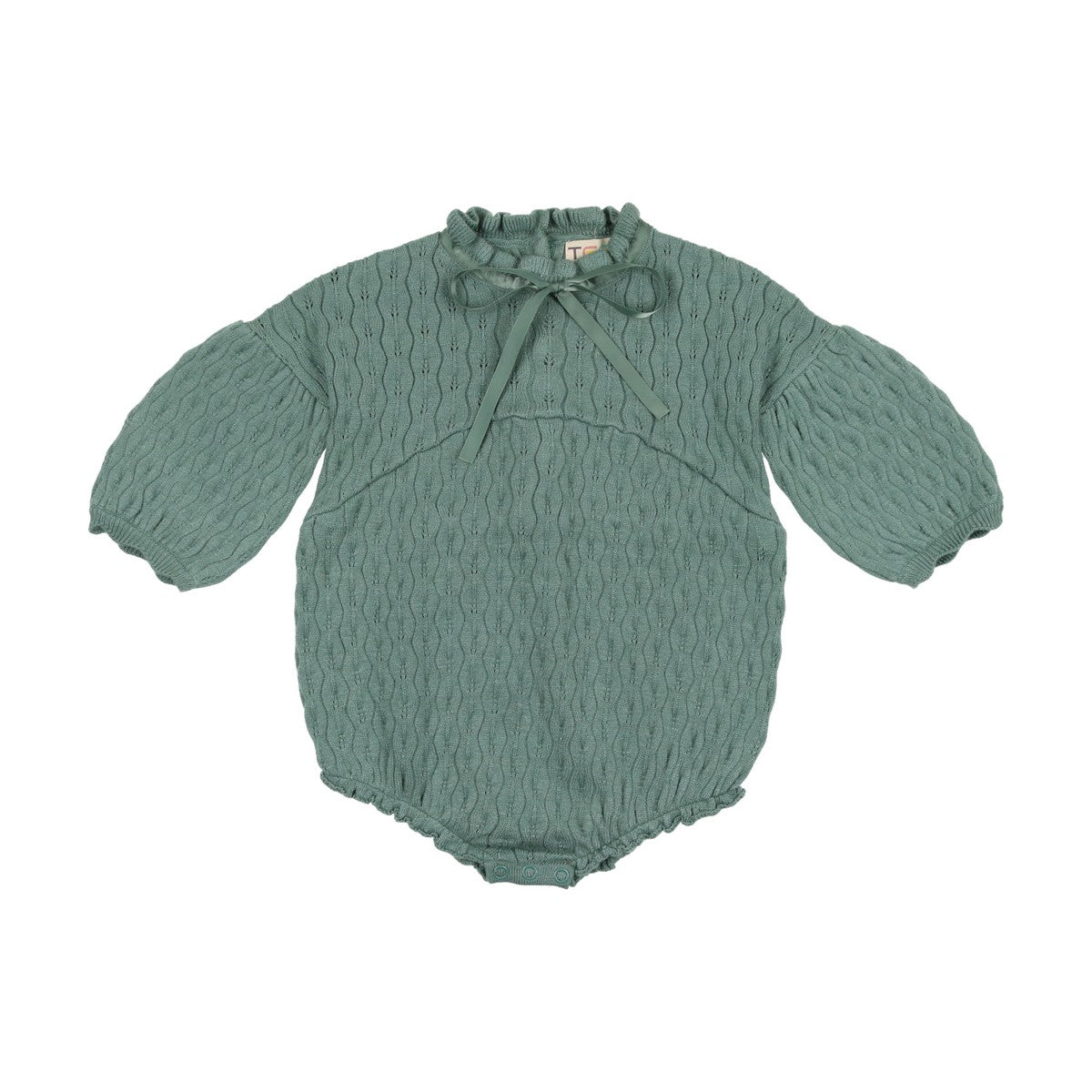 slate Pointelle Romper