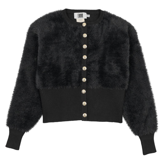 Black Mohair Cardigan