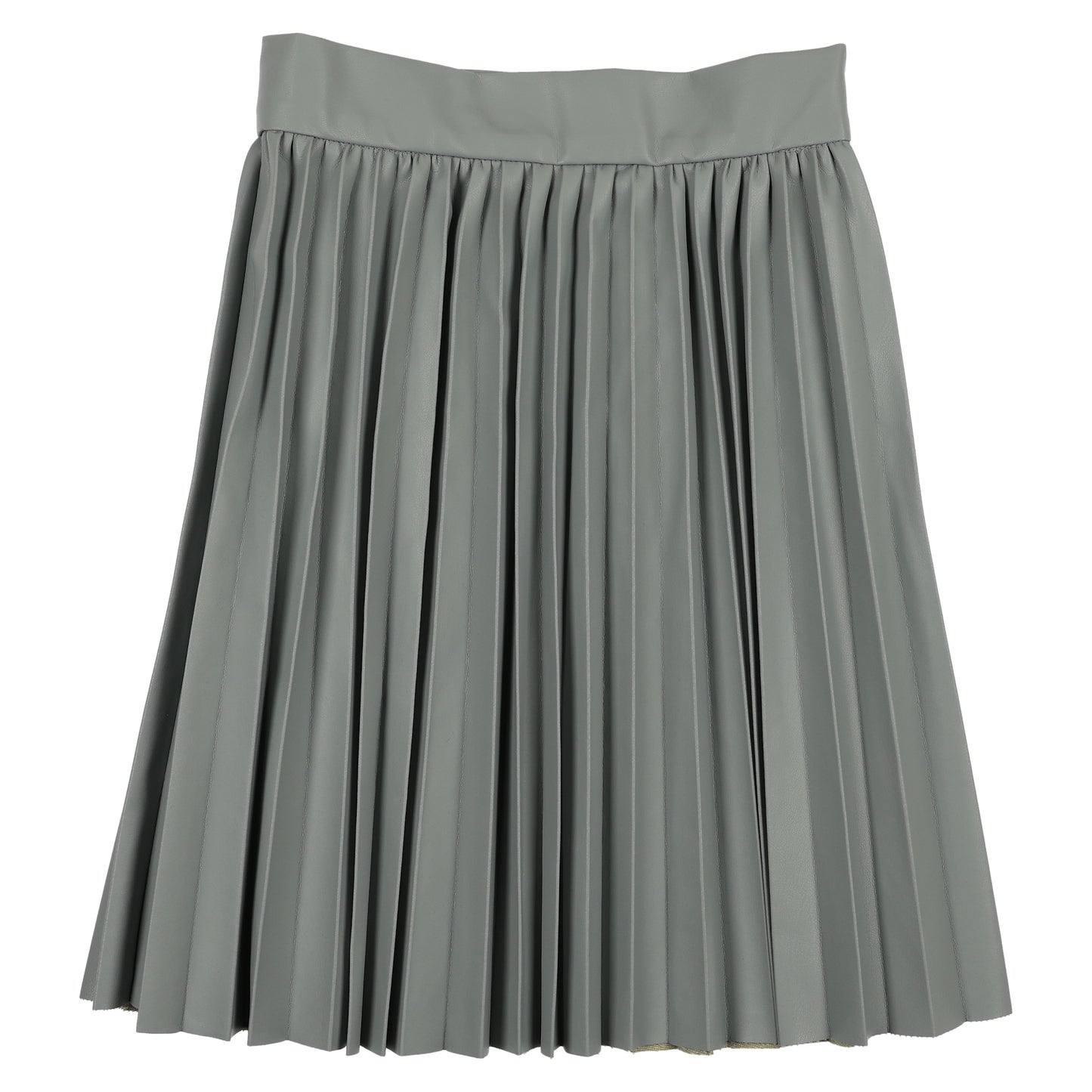 Powder Blue Leather Skirt