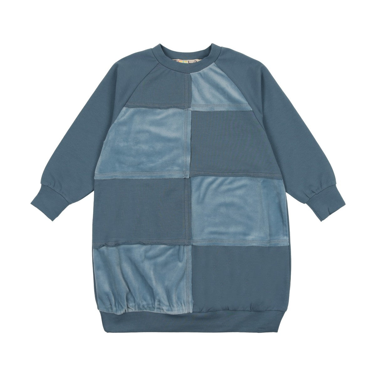 Bluestone Velour Patchwork Dress