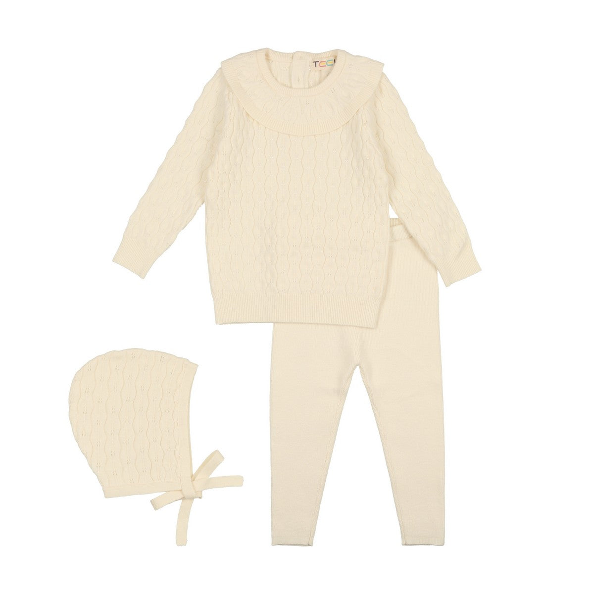 ecru Pointelle Baby Set